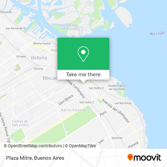 Plaza Mitre map