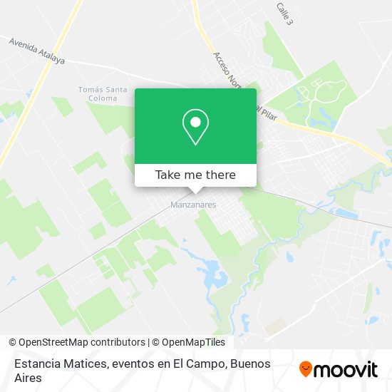 Mapa de Estancia Matices, eventos en El Campo