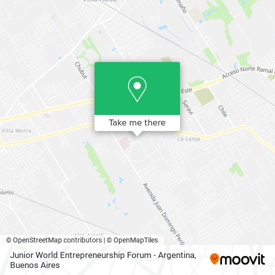 Mapa de Junior World Entrepreneurship Forum - Argentina