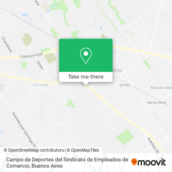 Campo de Deportes del Sindicato de Empleados de Comercio map