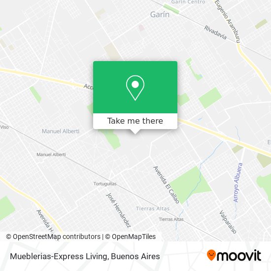 Mueblerias-Express Living map