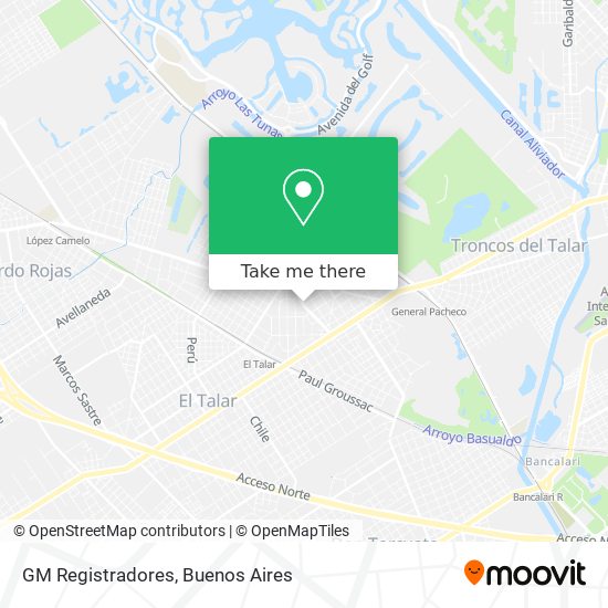 GM Registradores map