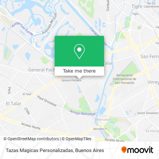 Mapa de Tazas Magicas Personalizadas