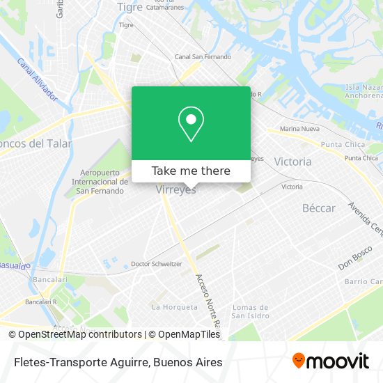 Fletes-Transporte Aguirre map