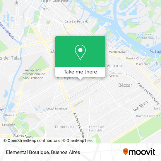 Elemental Boutique map