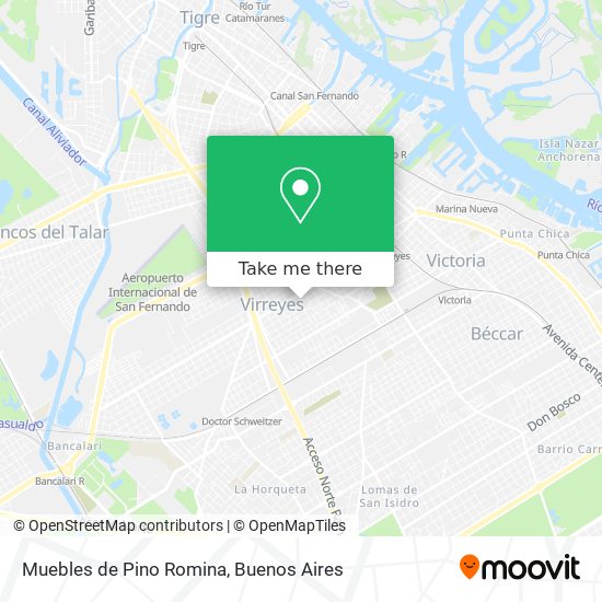 Mapa de Muebles de Pino Romina