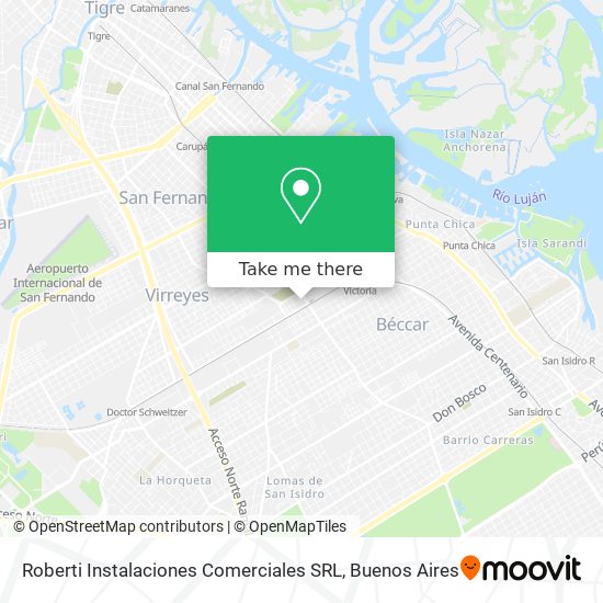 Roberti Instalaciones Comerciales SRL map