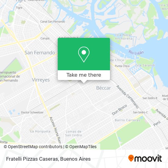 Fratelli Pizzas Caseras map
