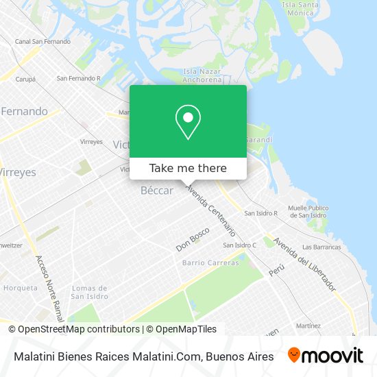 Malatini Bienes Raices Malatini.Com map