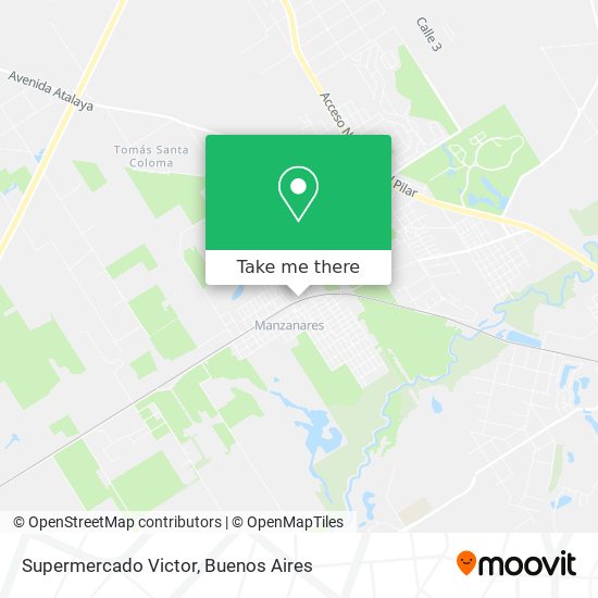 Supermercado Victor map