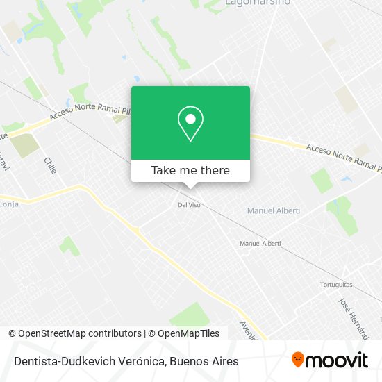 Dentista-Dudkevich Verónica map