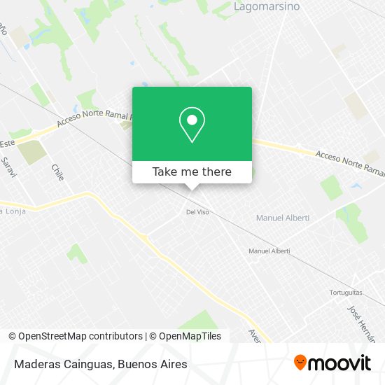 Maderas Cainguas map