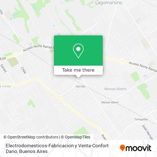 Electrodomesticos-Fabricacion y Venta-Confort Dario map
