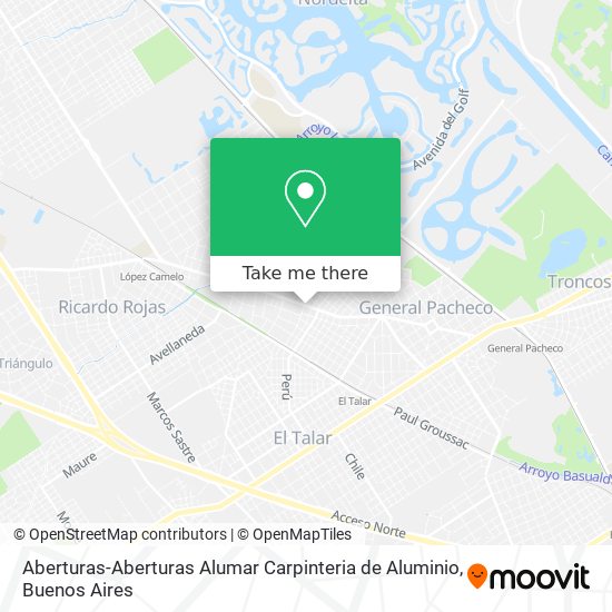 Aberturas-Aberturas Alumar Carpinteria de Aluminio map