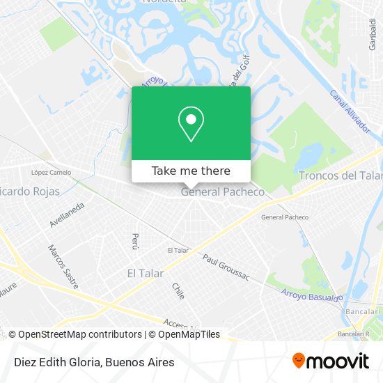 Diez Edith Gloria map