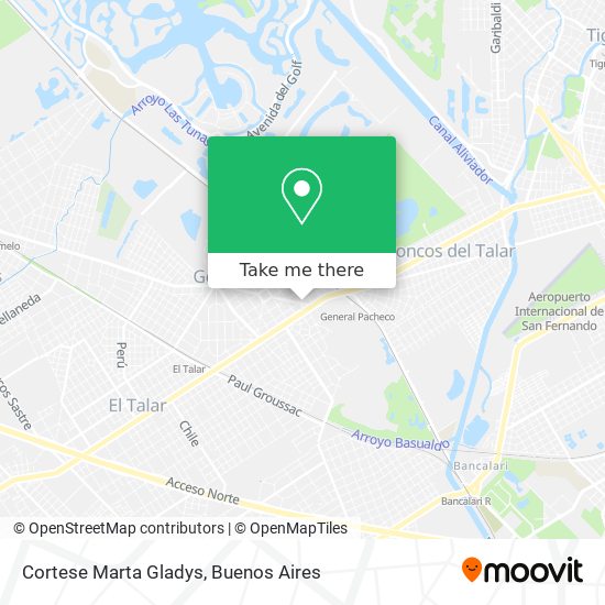 Cortese Marta Gladys map