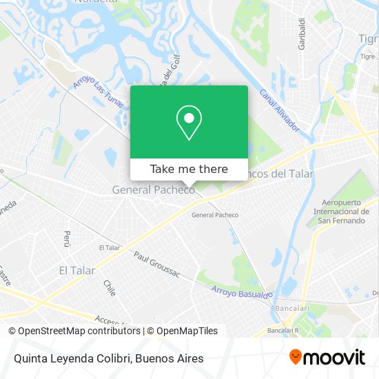 Mapa de Quinta Leyenda Colibri