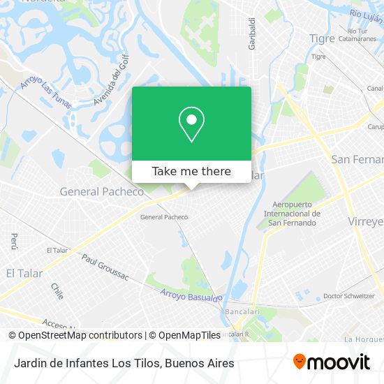 Mapa de Jardin de Infantes Los Tilos