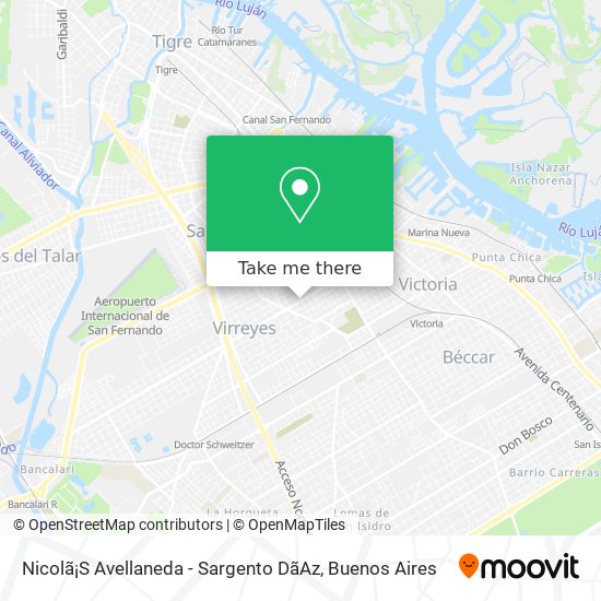 Nicolã¡S Avellaneda - Sargento Dã­Az map