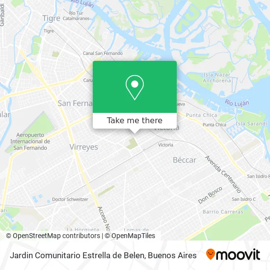 Mapa de Jardin Comunitario Estrella de Belen