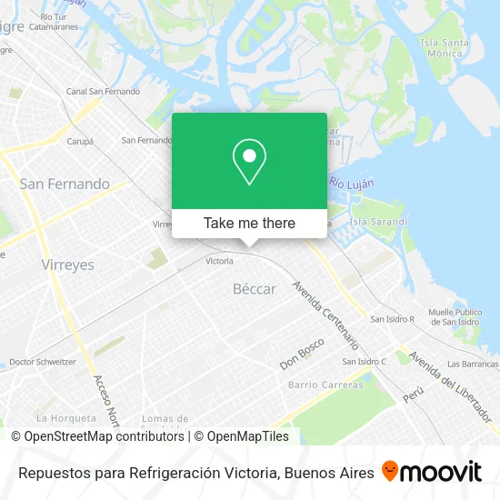 Mapa de Repuestos para Refrigeración Victoria