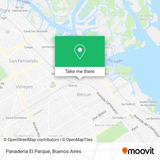 Mapa de Panaderia El Parque
