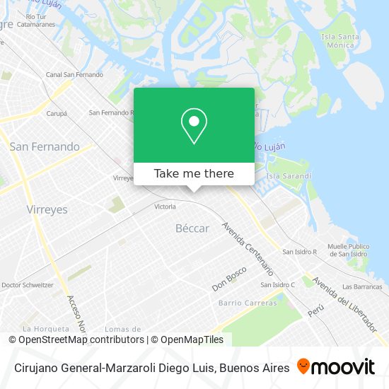 Cirujano General-Marzaroli Diego Luis map