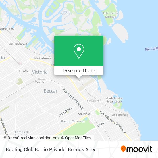 Boating Club Barrio Privado map