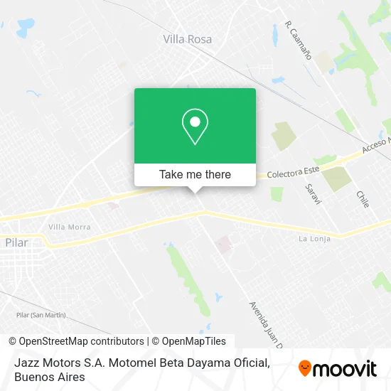 Jazz Motors S.A. Motomel Beta Dayama Oficial map