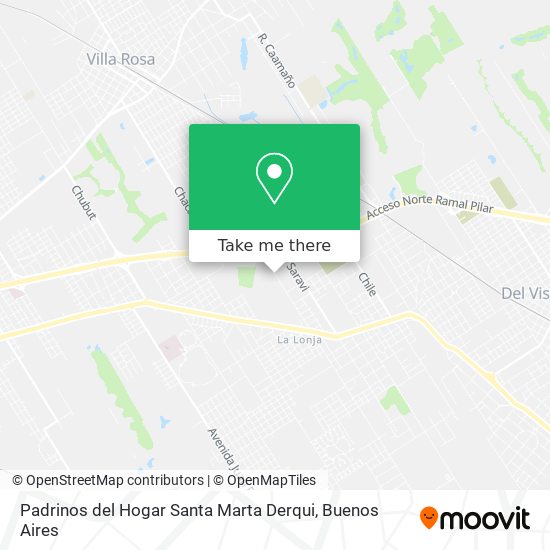 Mapa de Padrinos del Hogar Santa Marta Derqui