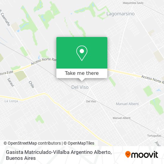 Gasista Matriculado-Villalba Argentino Alberto map