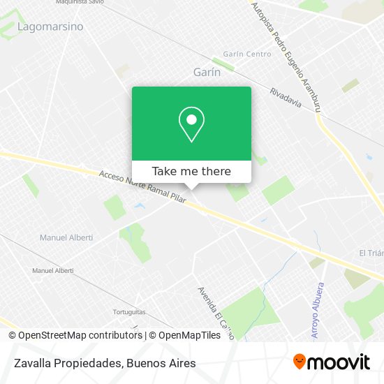 Zavalla Propiedades map