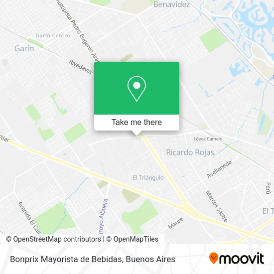 Bonprix Mayorista de Bebidas map