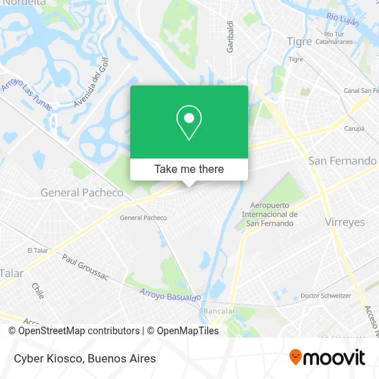 Cyber Kiosco map