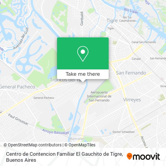 Mapa de Centro de Contencion Familiar El Gauchito de Tigre