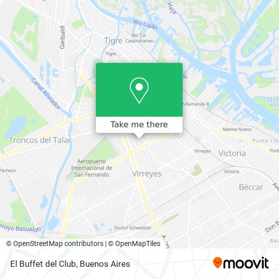 El Buffet del Club map