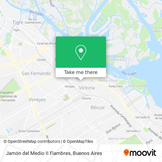 Jamón del Medio II Fiambres map