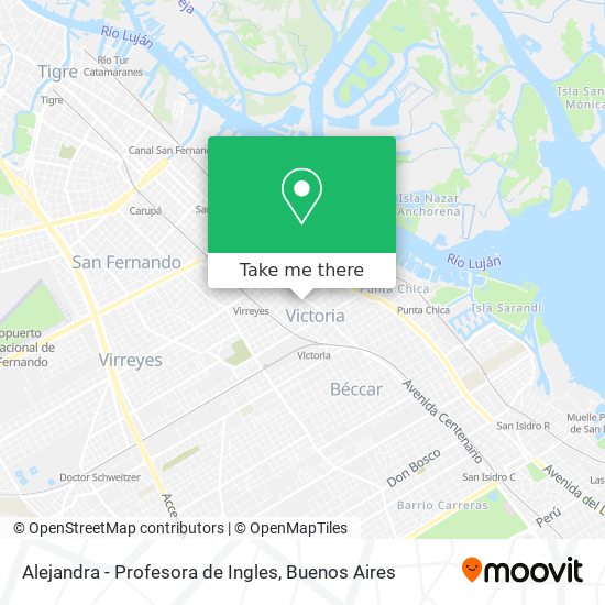 Mapa de Alejandra - Profesora de Ingles
