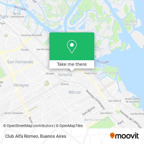 Club Alfa Romeo map