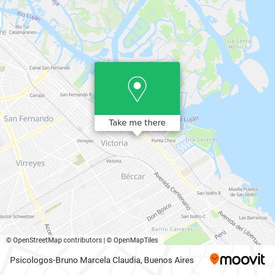 Psicologos-Bruno Marcela Claudia map