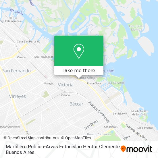 Mapa de Martillero Publico-Arvas Estanislao Hector Clemente