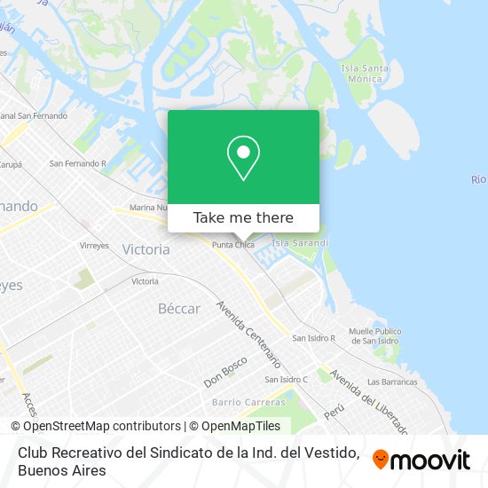 Club Recreativo del Sindicato de la Ind. del Vestido map