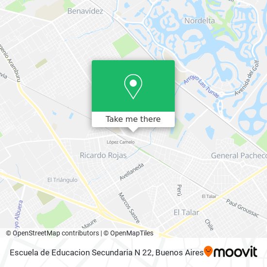 Escuela de Educacion Secundaria N 22 map