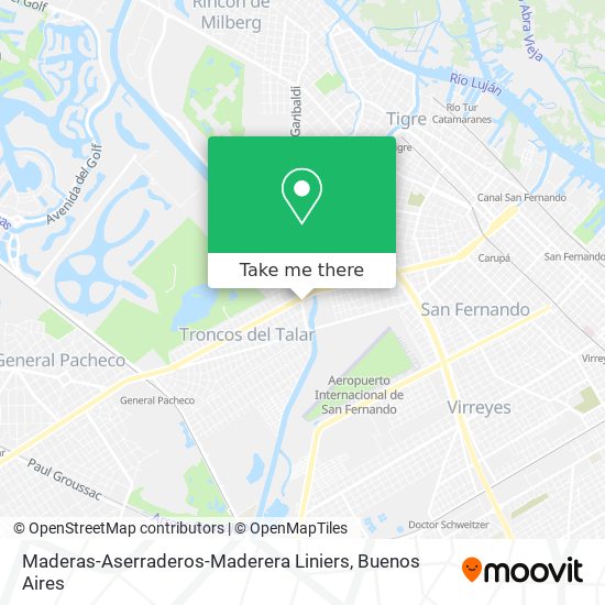 Maderas-Aserraderos-Maderera Liniers map