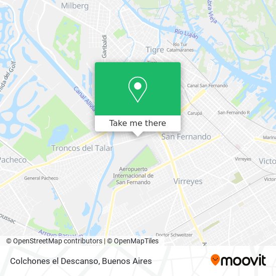 Colchones el Descanso map