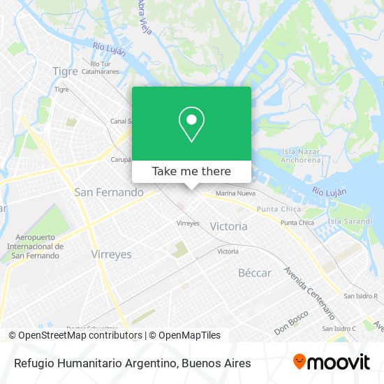 Refugio Humanitario Argentino map