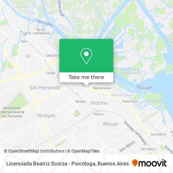 Licenciada Beatriz Scorza - Psicóloga map
