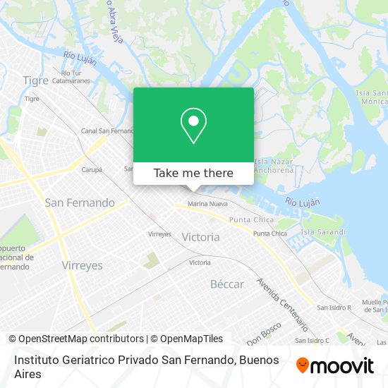 Mapa de Instituto Geriatrico Privado San Fernando