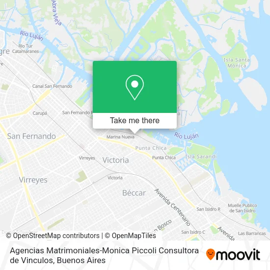 Agencias Matrimoniales-Monica Piccoli Consultora de Vinculos map