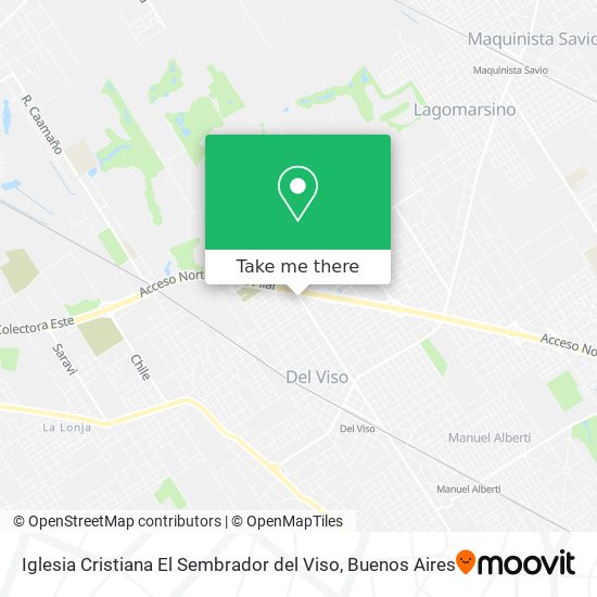 Iglesia Cristiana El Sembrador del Viso map